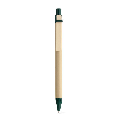 NAIROBI. Kraft paper ball pen with wooden clip